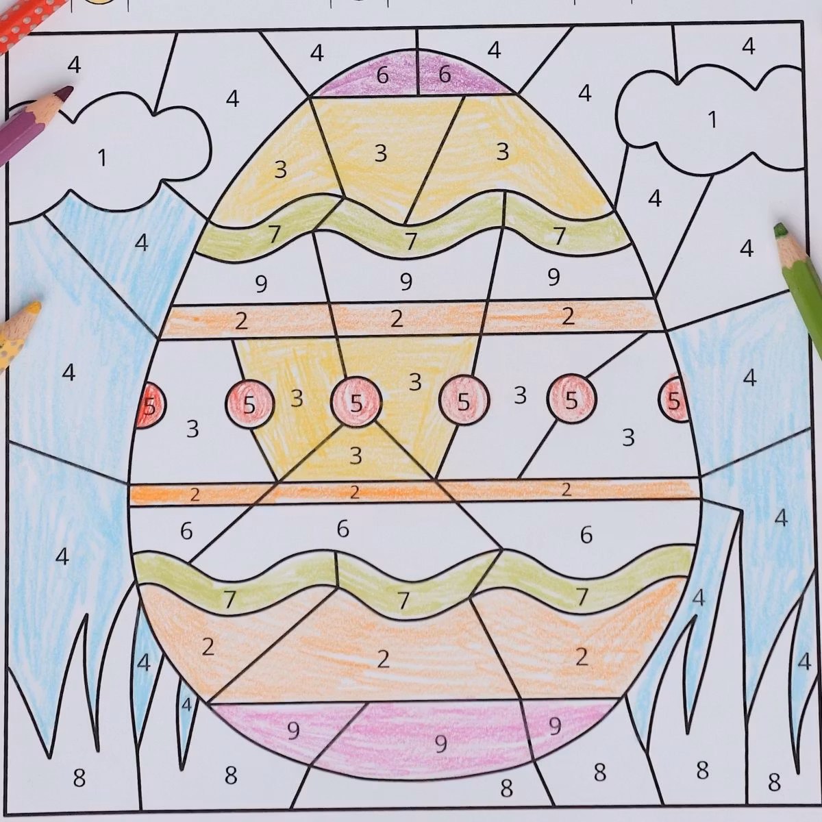 Colour by Code - Easter