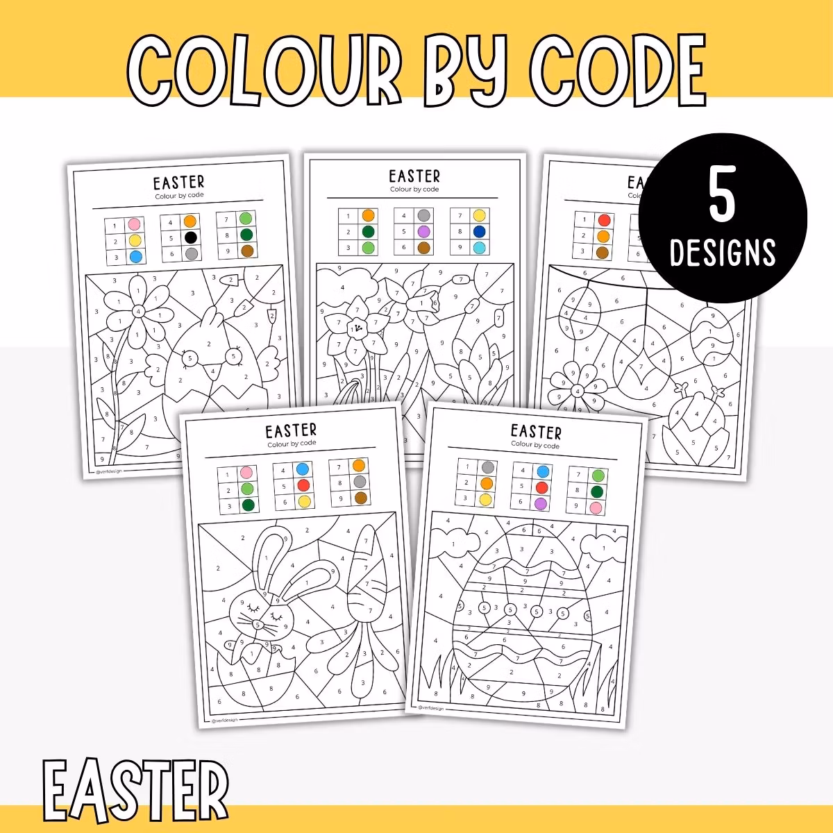 Colour by Code - Easter