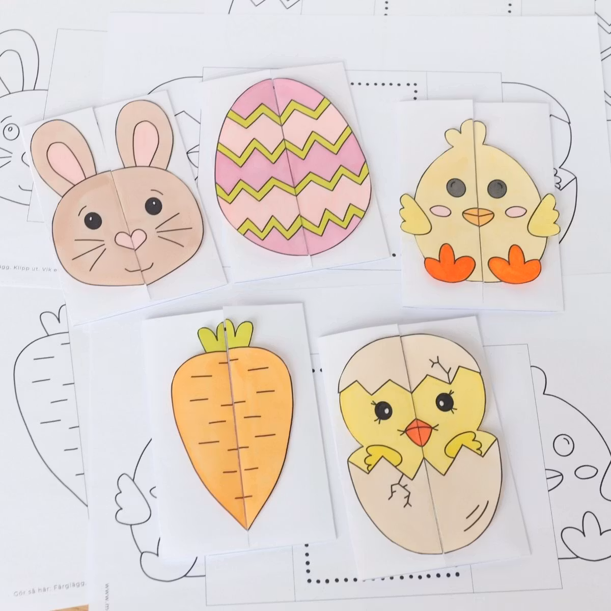 Easter Cards - Printable Craft for Kids