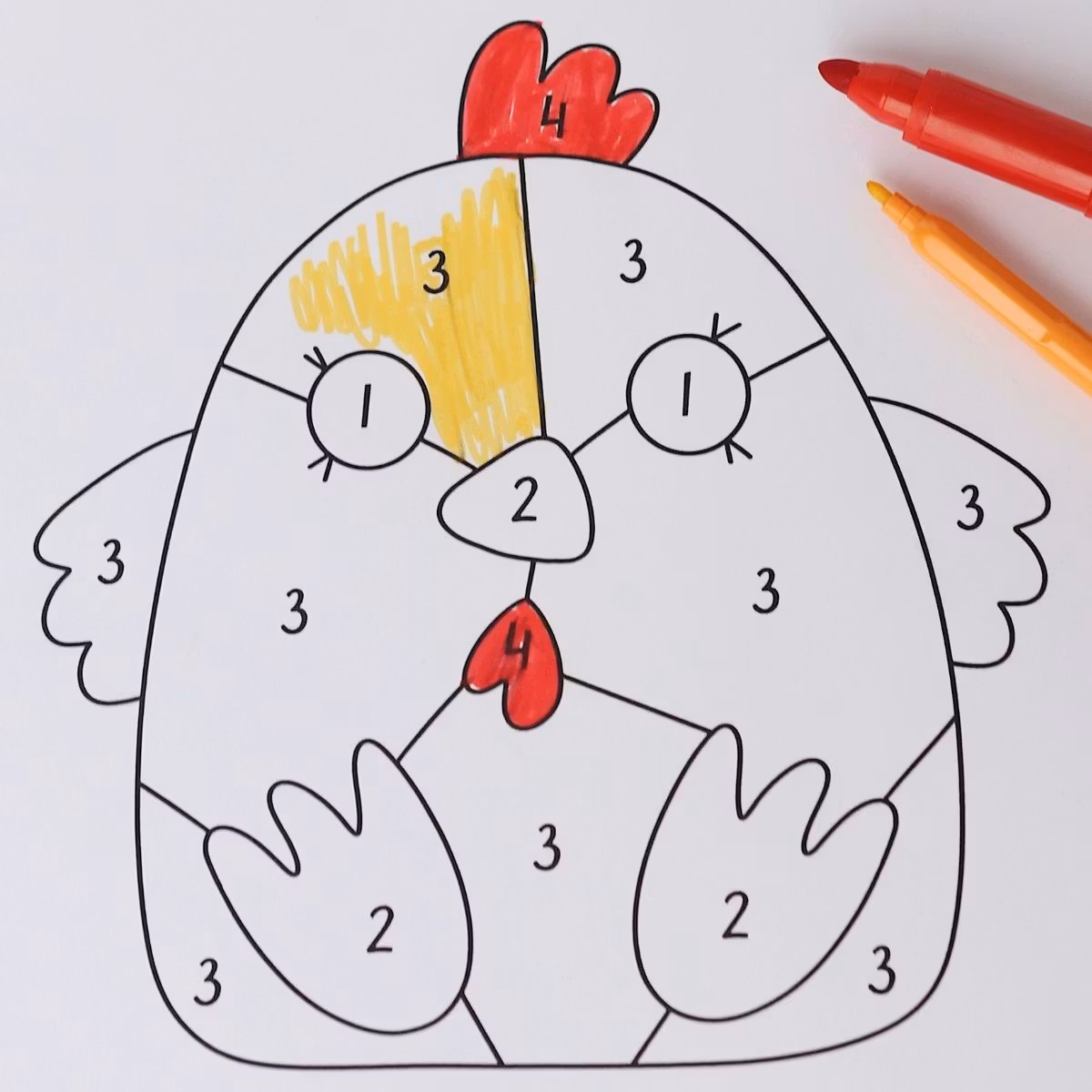 Colour by Code (extra easy) - Easter