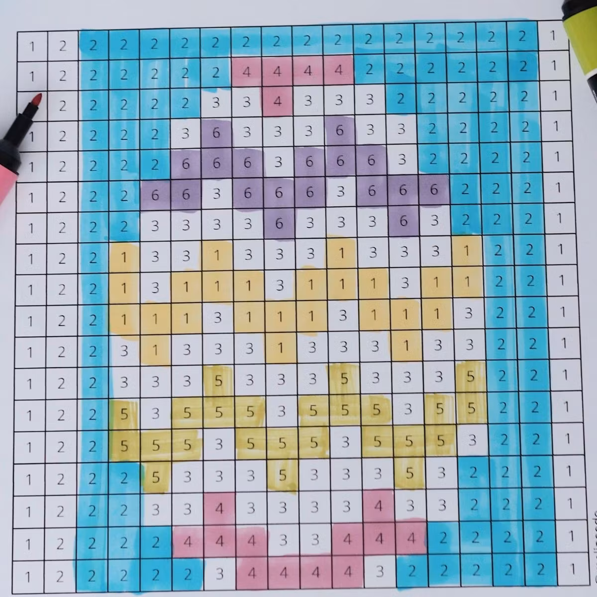 Easter Pixel Art - Printable Craft for Kids