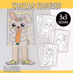 Zigzag Figures - Easter Craft for Kids