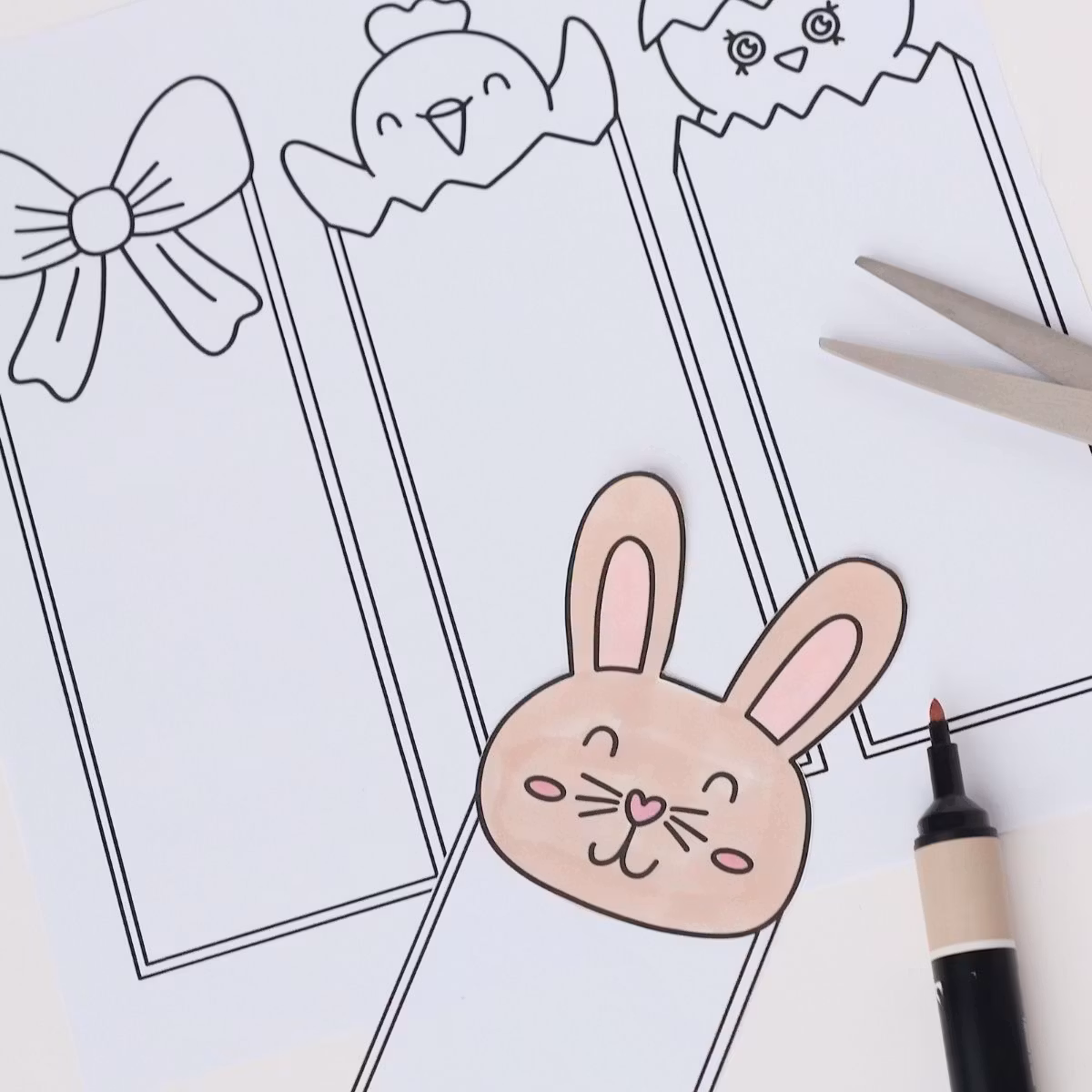 Easter Bookmarks - Printable Craft for Kids