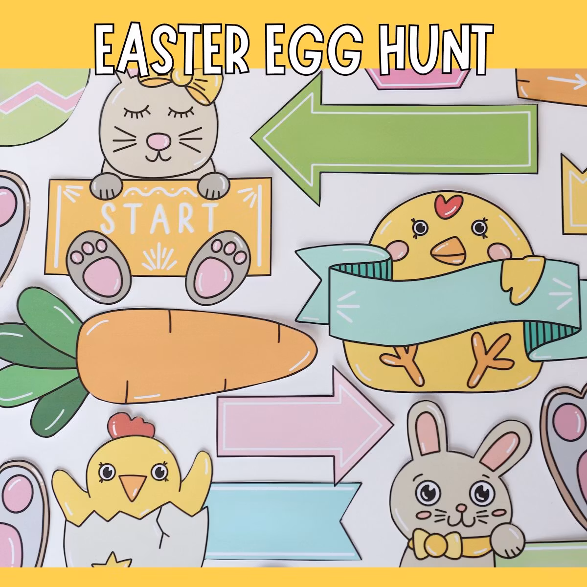 Easter Egg Hunt Signs - Printable Set