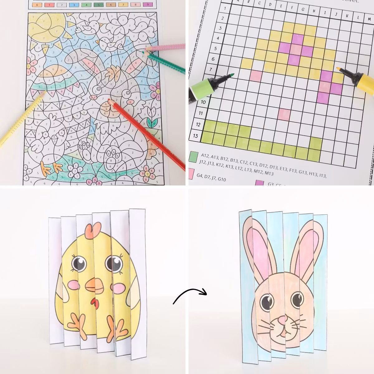 Easter Calendar - Extra Challenging (8 Printable Craft Pages)