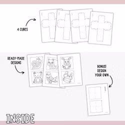 3D Animal Cube Puzzle (4 Cubes)