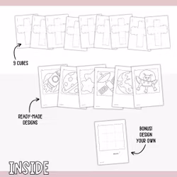 3D Space Cube Puzzle (9 Cubes)