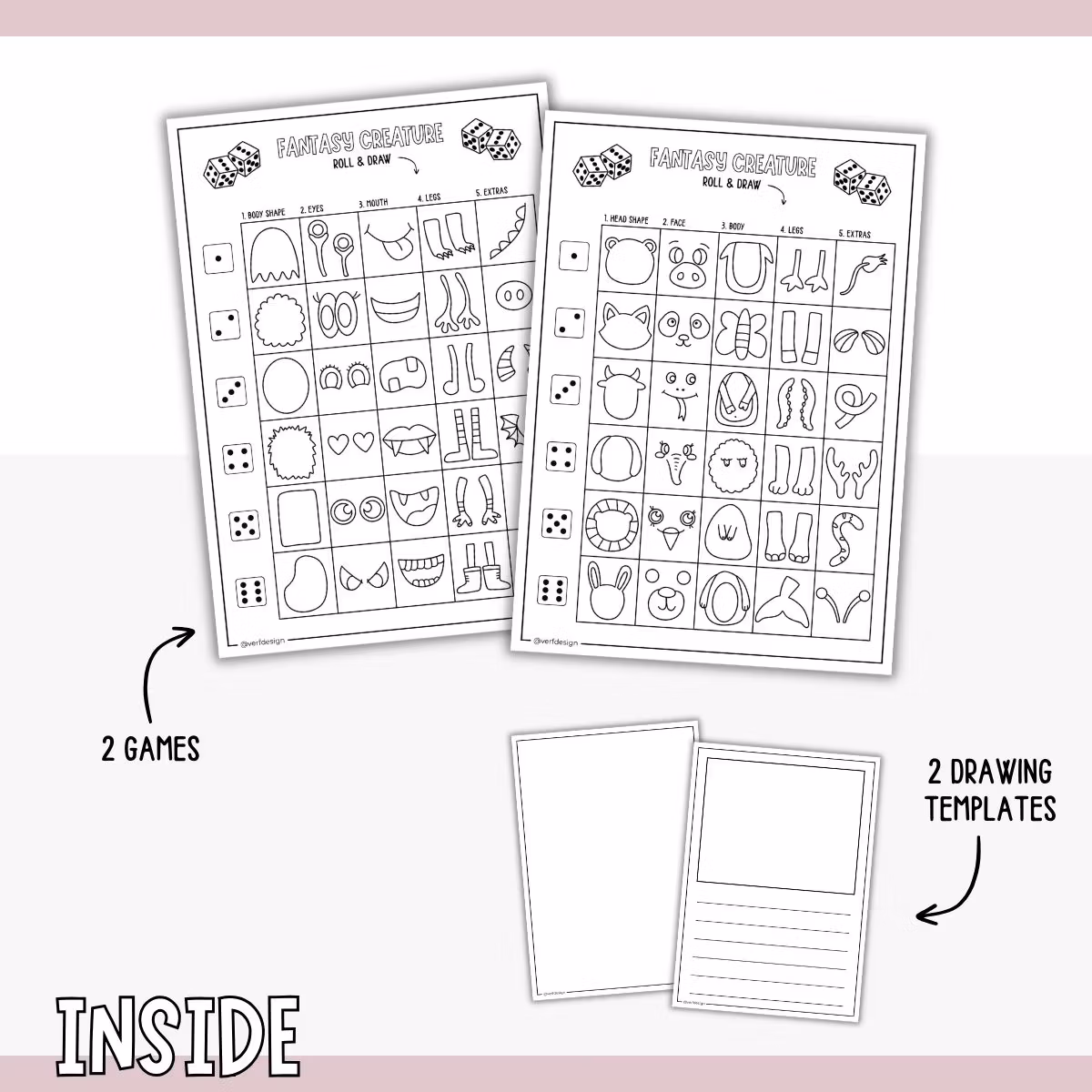 Roll & Draw - Fantasy Creatures