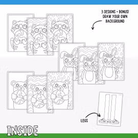 Zigzag Figures - Earth Day Craft for Kids