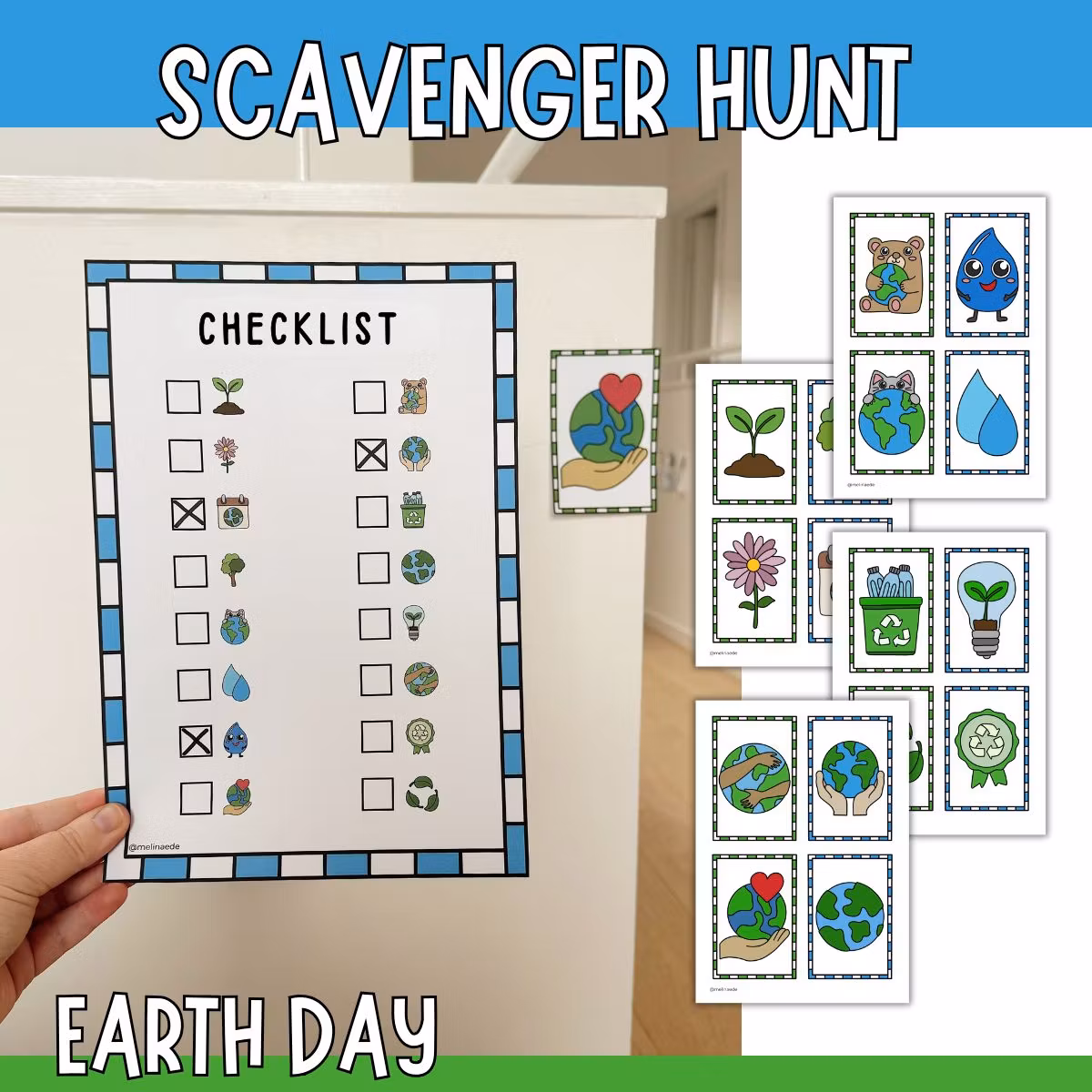 Earth Day Scavenger Hunt - Printable Game for Kids
