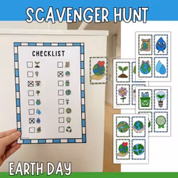 Earth Day Scavenger Hunt - Printable Game for Kids