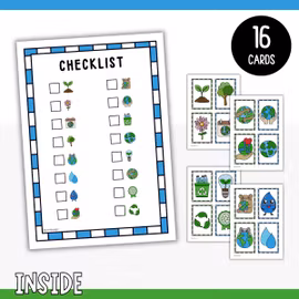 Earth Day Scavenger Hunt - Printable Game for Kids