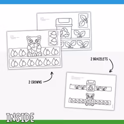 Earth Day Bracelets & Crowns - Printable Craft for Kids