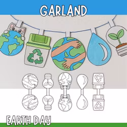 Earth Day Garland - Craft for Kids