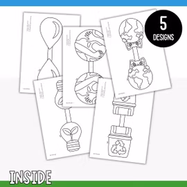 Earth Day Garland - Craft for Kids