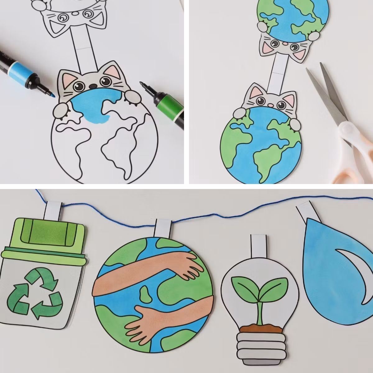 Earth Day Garland - Craft for Kids