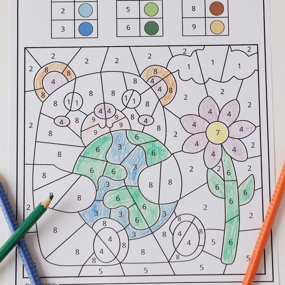 Colour by Code - Earth Day