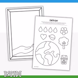 Cut and Stick - Earth Day Craft for Kids