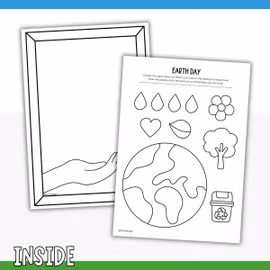 Cut and Stick - Earth Day Craft for Kids