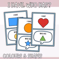 I Have, Who Has? - Colours and Shapes Game for Kids