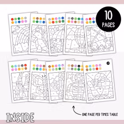 Colour by Code - Multiplication (Tables 1-10)