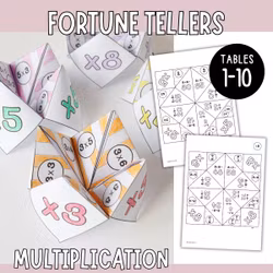 Practise Times Tables - Multiplication Fortune Tellers