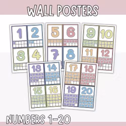 Small Wall Posters - Numbers 1-20