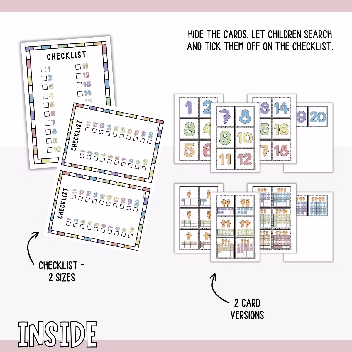 Scavenger Hunt - Numbers 1-20 (Find and Practise)