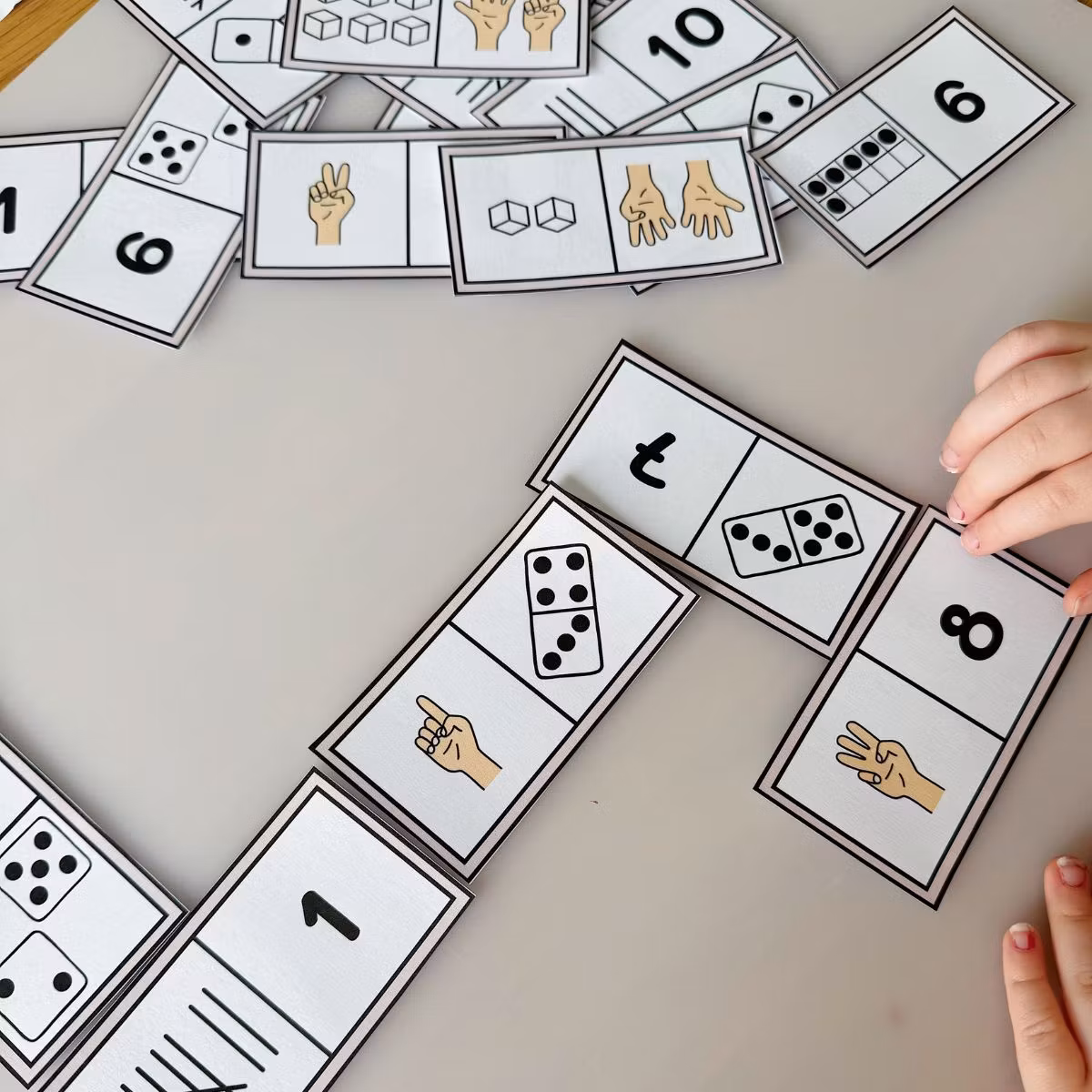 Domino Numbers 1-20 - Match Quantities (2 Games)