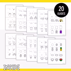 How to Draw Summer - 20 Step-by-Step Guides for Kids