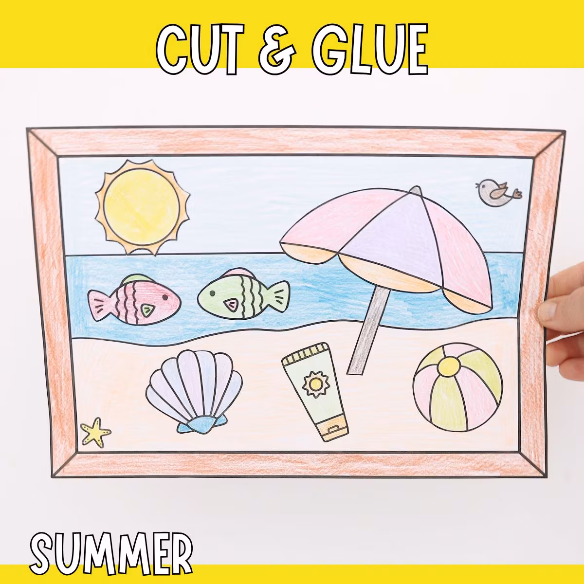 Cut and Stick - Summer Craft for Kids