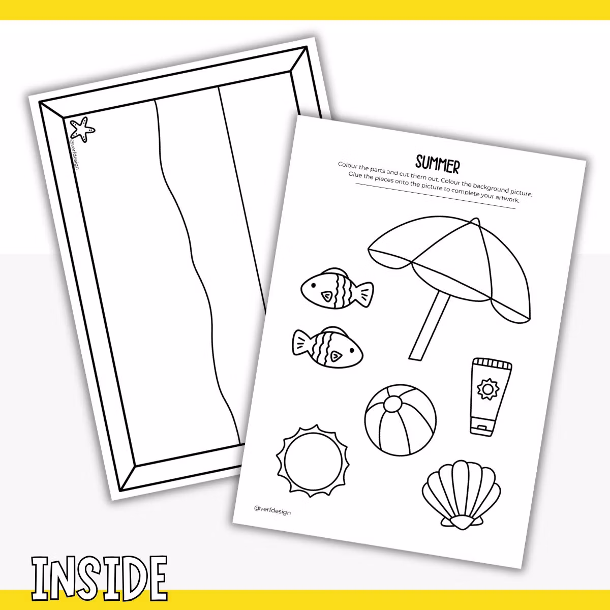 Cut and Stick - Summer Craft for Kids