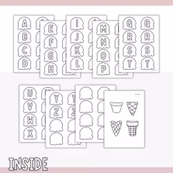 Printable Ice Cream Name Sign Craft for Kids