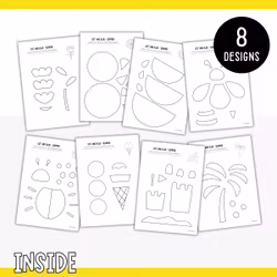 Summer Cut and Stick Craft for Kids