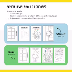 Summer Holiday Activity Calendar for Kids - 30 Days Bundle (Extra Easy & Original)