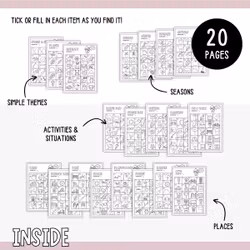 Outdoor Scavenger Hunts for Kids - 20 Printable Activity Pages