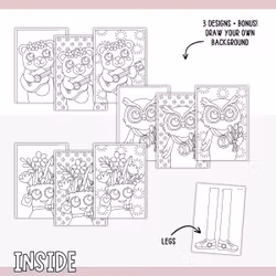 Zigzag Figures - End of School Year Craft