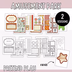 Amusement Park Play Kit - Pretend Play Printables