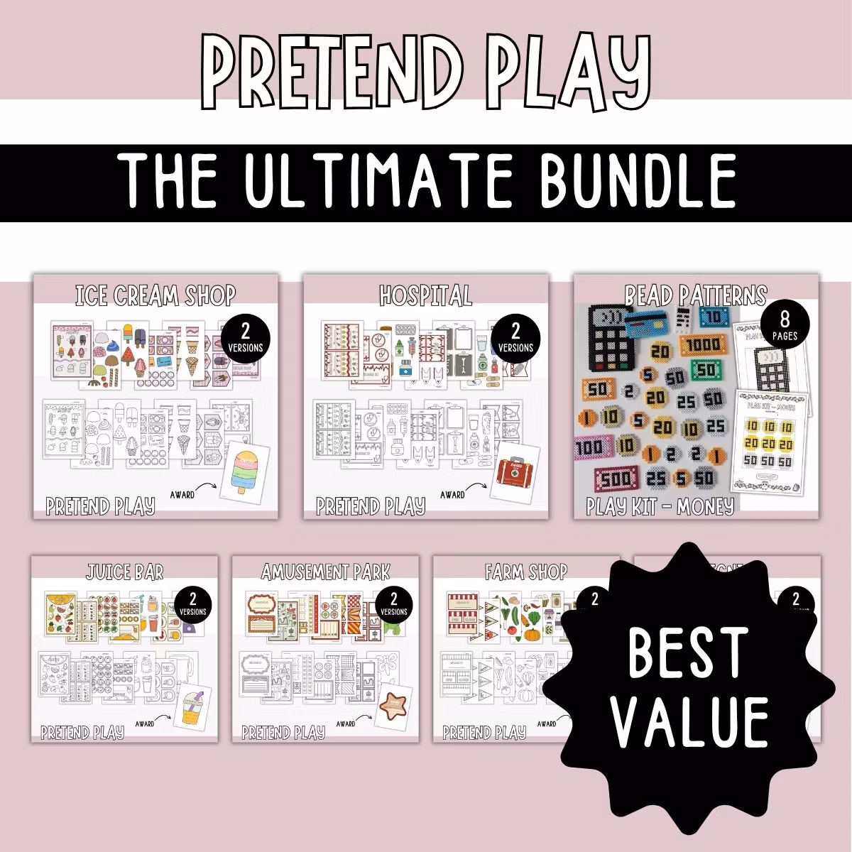 The Ultimate Pretend Play Bundle - Play Kit Printables
