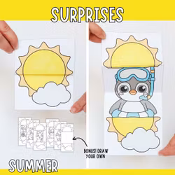 Surprise Summer Suns - Printable Craft for Kids