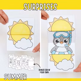 Surprise Summer Suns - Printable Craft for Kids