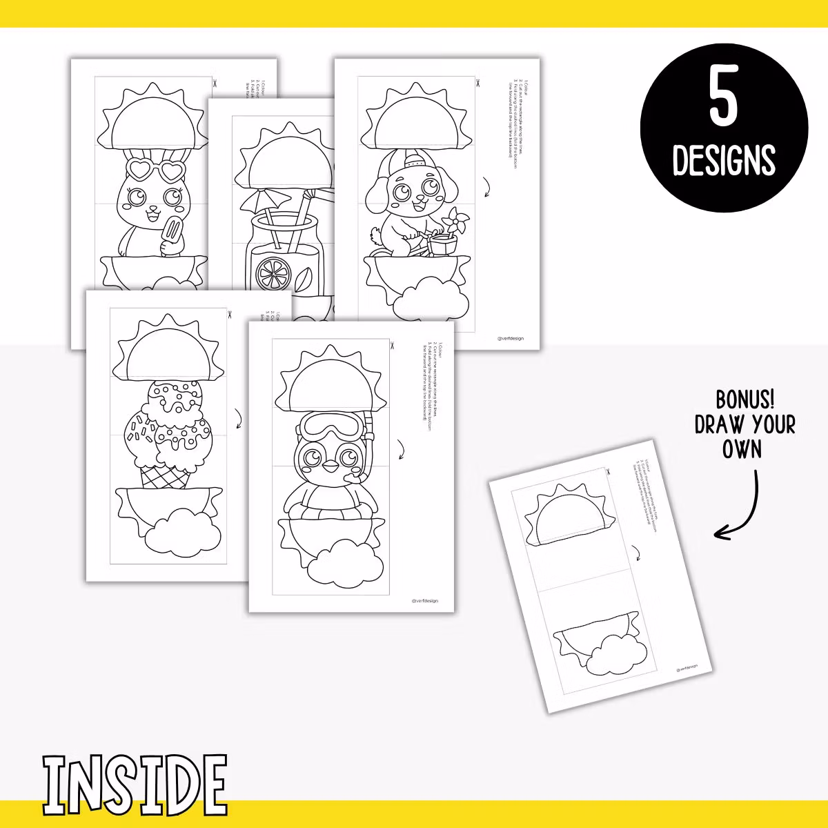 Surprise Summer Suns - Printable Craft for Kids