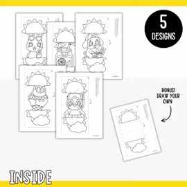 Surprise Summer Suns - Printable Craft for Kids