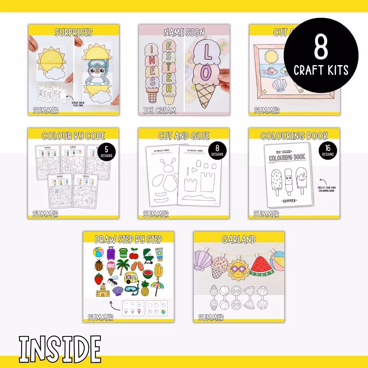 The Ultimate Summer Craft Bundle - Printables for Kids