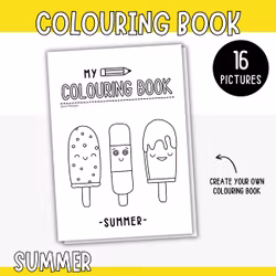 Summer Colouring Book Printable - 16 Colouring Pages