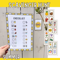 Summer Scavenger Hunt - Printable Game for Kids
