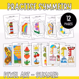 Symmetry Pixel Pictures - Summer