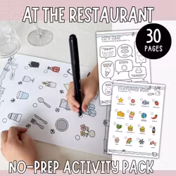 At the Restaurant - Games, Chat, Scavenger Hunts & Crafts