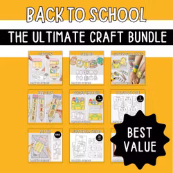 The Ultimate Back to School Craft Bundle - Printables for Kids