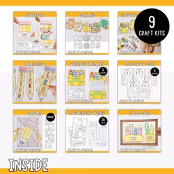 The Ultimate Back to School Craft Bundle - Printables for Kids